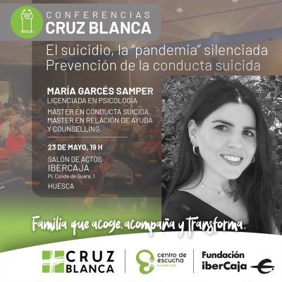 cartel charla prevención suicidio maría garcés